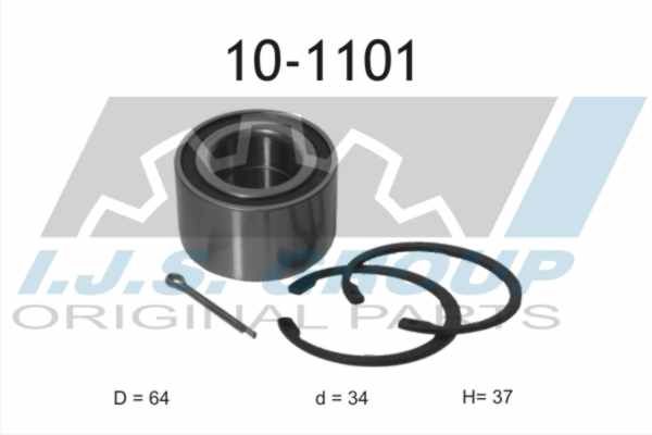 IJS GROUP Комплект подшипника ступицы колеса 10-1101